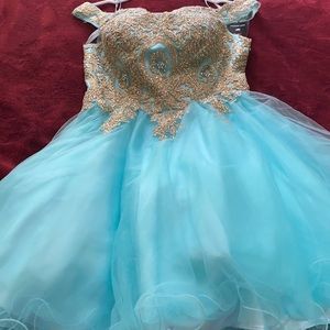 Short Aqua Blue dress